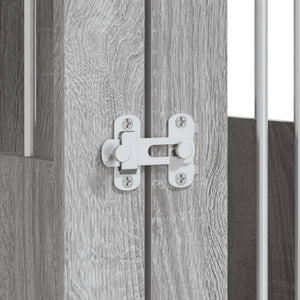 Hundbur grå sonoma-ek 55x80x68 cm konstruerat trä