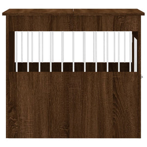 Hundbur brun ek 64,5x80x71 cm konstruerat trä