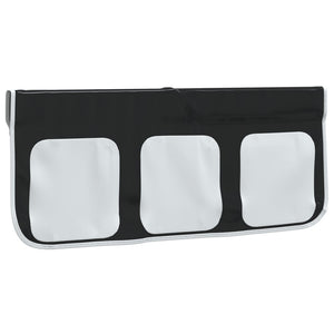 Gardiner för loftsäng med tunnel och torn vit och svart