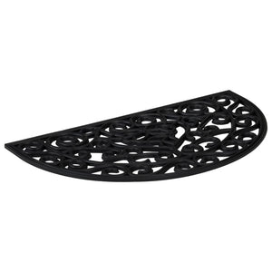 Dörrmatta halvrund 45x75 cm gummi