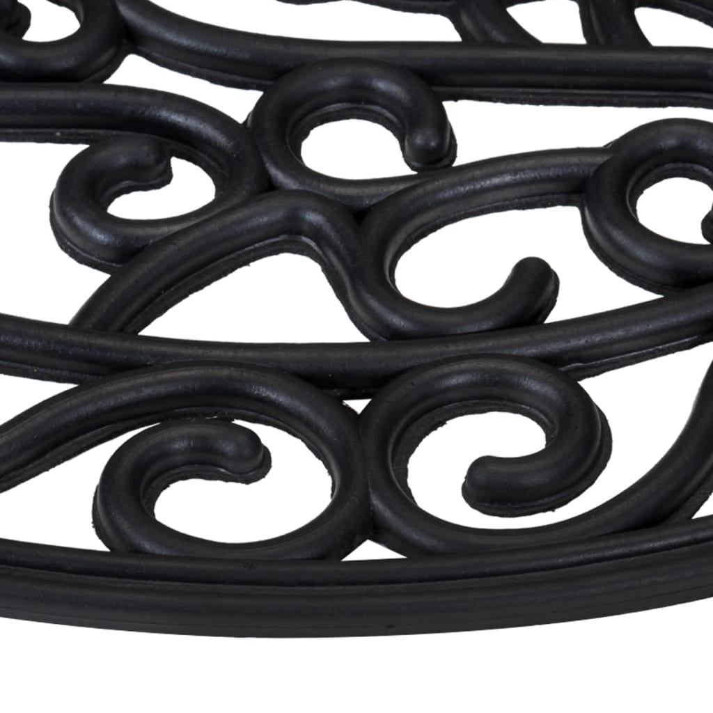 Dörrmatta halvrund 45x75 cm gummi