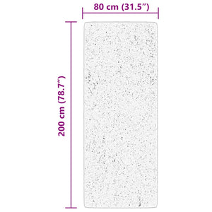 Mjuk matta HUARTE med kort lugg tvättbar beige 80x200 cm