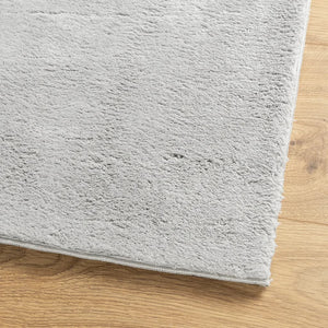 Mjuk matta HUARTE med kort lugg tvättbar grå 80x250 cm