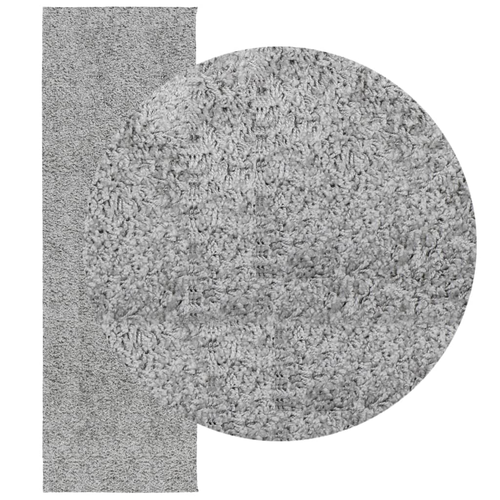 Ryamatta PAMPLONA lång lugg modern grå 80x250 cm