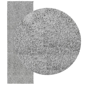 Ryamatta PAMPLONA lång lugg modern grå 80x250 cm