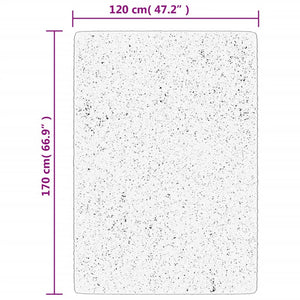 Matta IZA kort lugg skandinavisk look grå 120x170 cm
