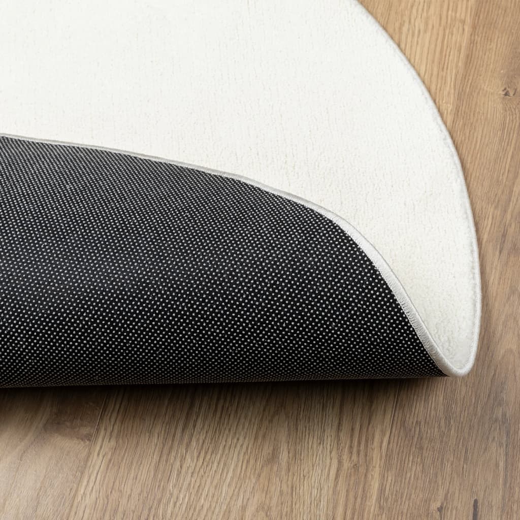 Matta OVIEDO kort lugg gräddvit Ø 120 cm