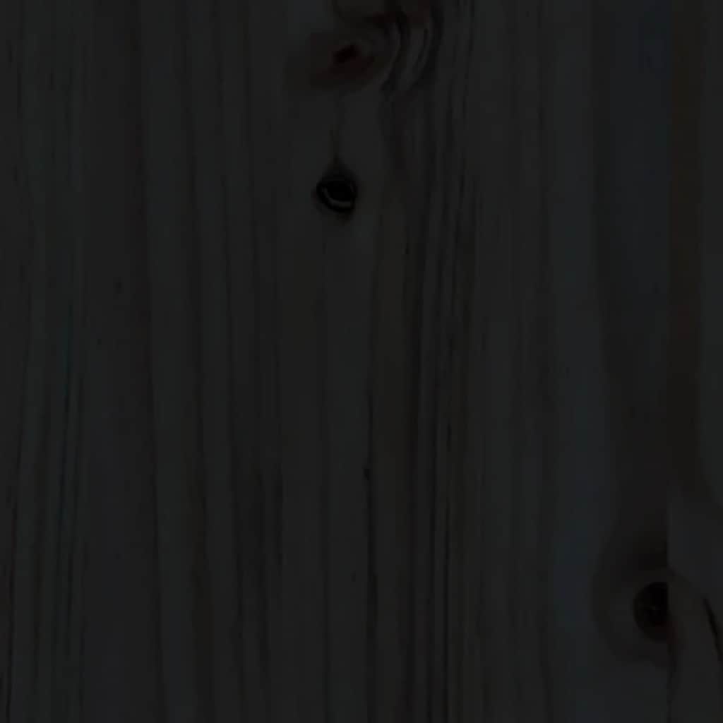 Dagbädd svart 80x200 cm massiv furu