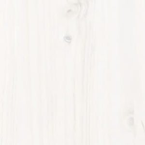 Dagbädd utan madrass vit 80x200 cm massiv furu