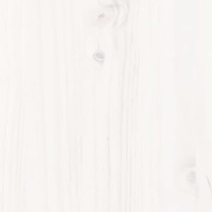 Dagbädd utan madrass vit 90x200 cm massiv furu