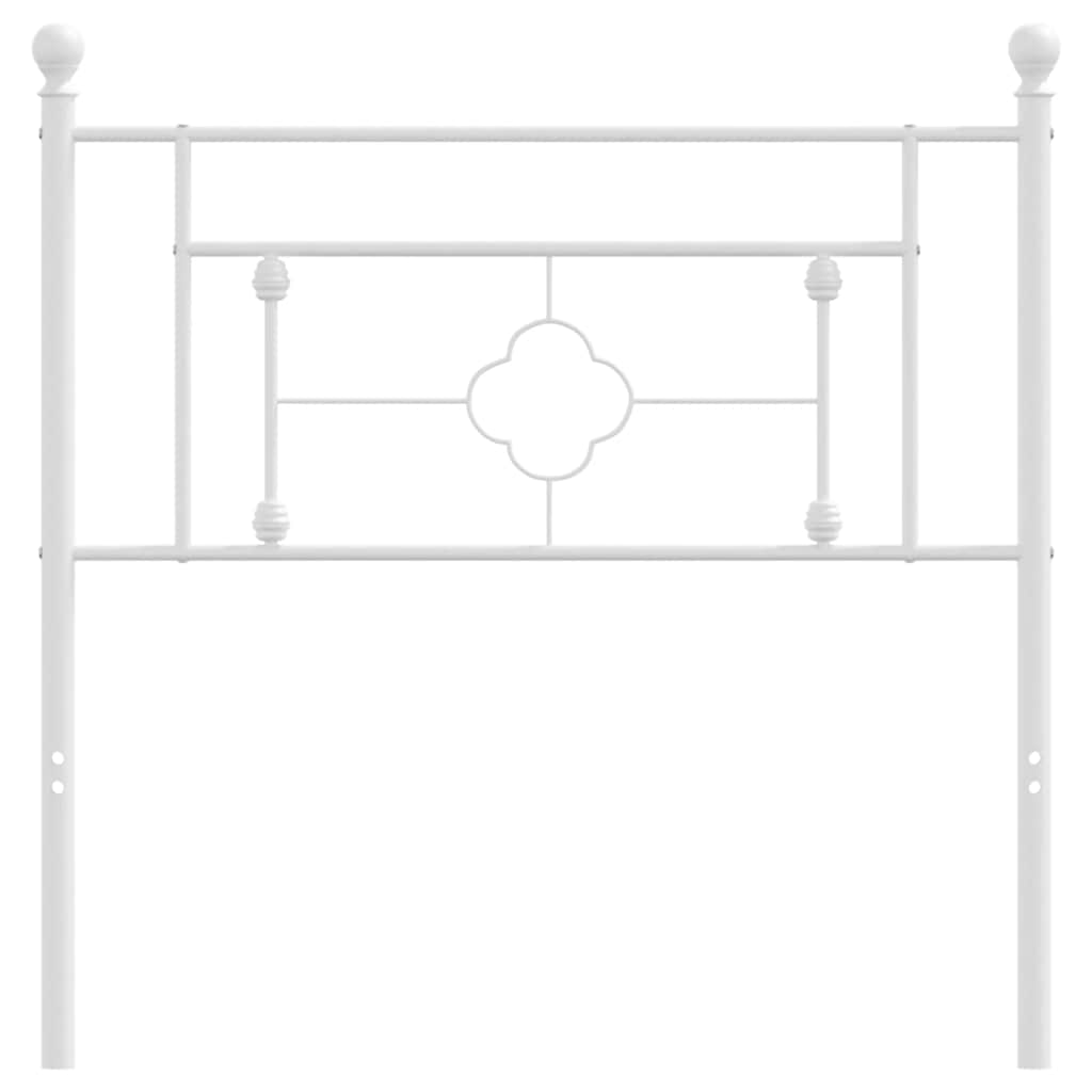 Huvudgavel metall vit 100 cm