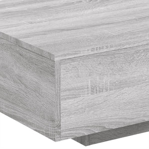 Soffbord med LED grå sonoma 85x55x31 cm