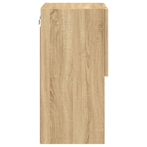 Tv-bänk med LED-belysning 2 st sonoma-ek 30,5x30x60 cm