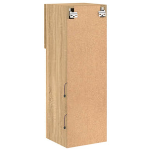 TV-bänk med LED-belysning 2 st sonoma-ek 30,5x30x90 cm