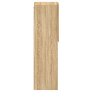 Tv-bänk med LED-belysning sonoma-ek 30,5x30x102 cm