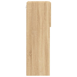 Tv-bänk med LED-belysning sonoma-ek 40,5x30x90 cm