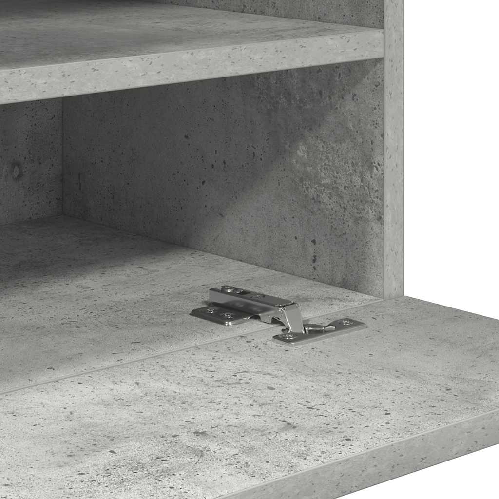 Nástenné skrinky s LED osvetlením pre TV 2 st betonggrå 40x30x60,5 cm