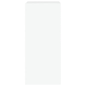 Väggmonterad tv-bänk LED vit 30,5x35x70 cm