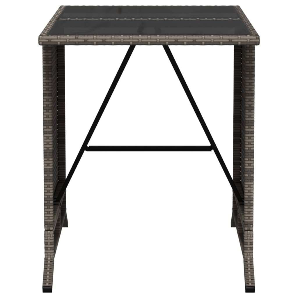 Caféset med dynor 3 delar grå konstrotting