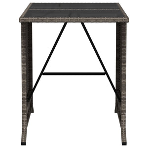 Caféset med dynor 3 delar grå konstrotting