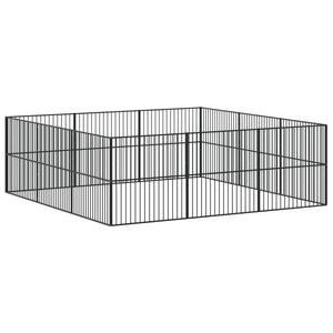 Hundhage 12 paneler svart galvaniserat stål