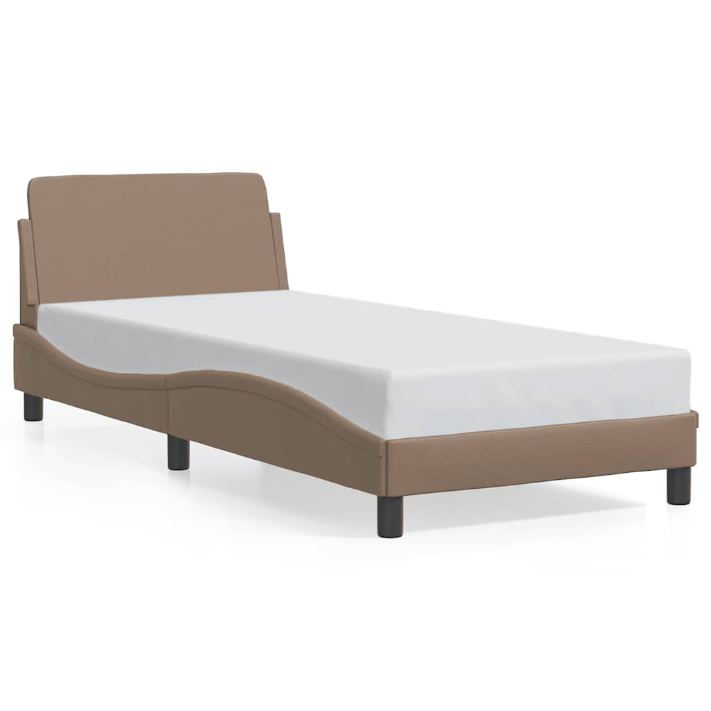 Bed Frame "Dover" Cappuccino 80x200 cm Faux Leather