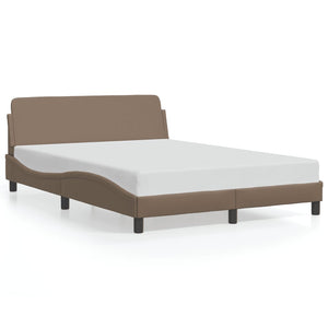 Bed Frame "Dover" Cappuccino 120x200 cm Faux Leather