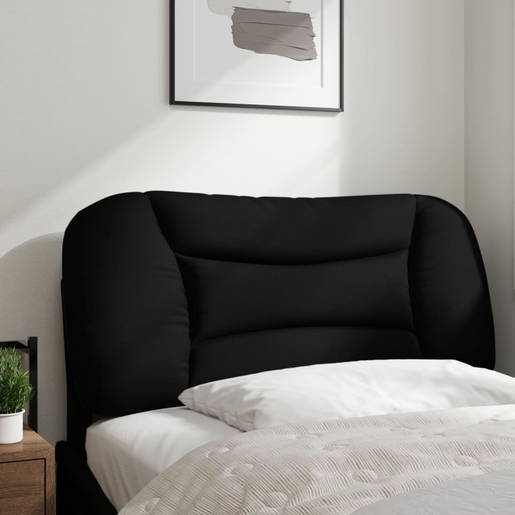 Headboard Cushion "Hvar" Black 80 cm Fabric