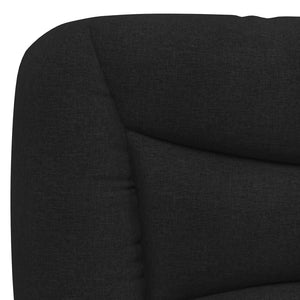 Headboard Cushion "Hvar" Black 80 cm Fabric