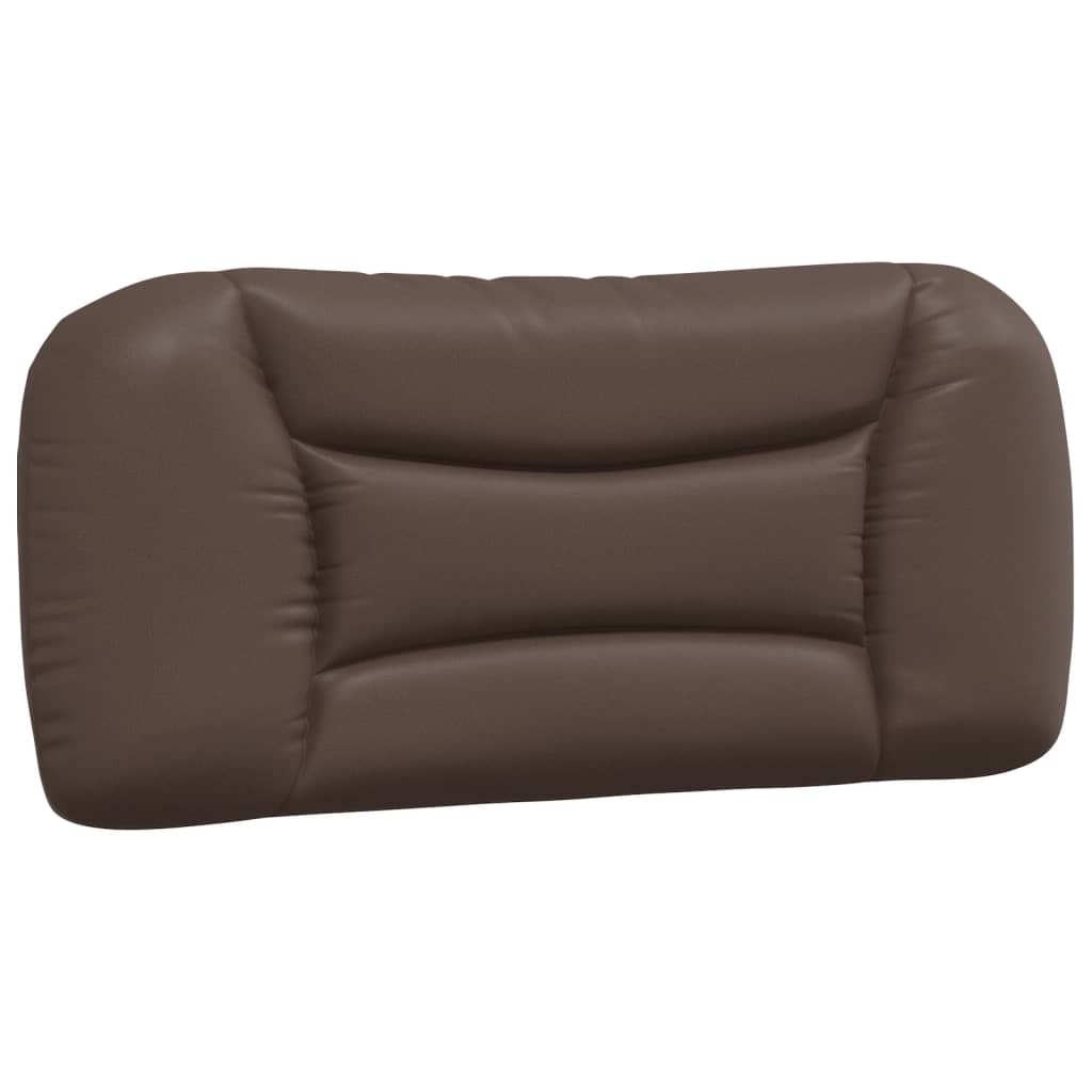 Headboard Cushion "Hvar" Brown 80 cm Faux Leather