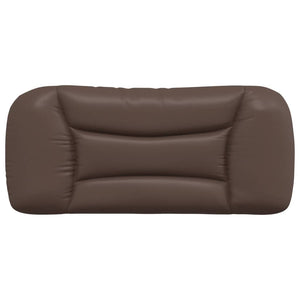Headboard Cushion "Hvar" Brown 80 cm Faux Leather