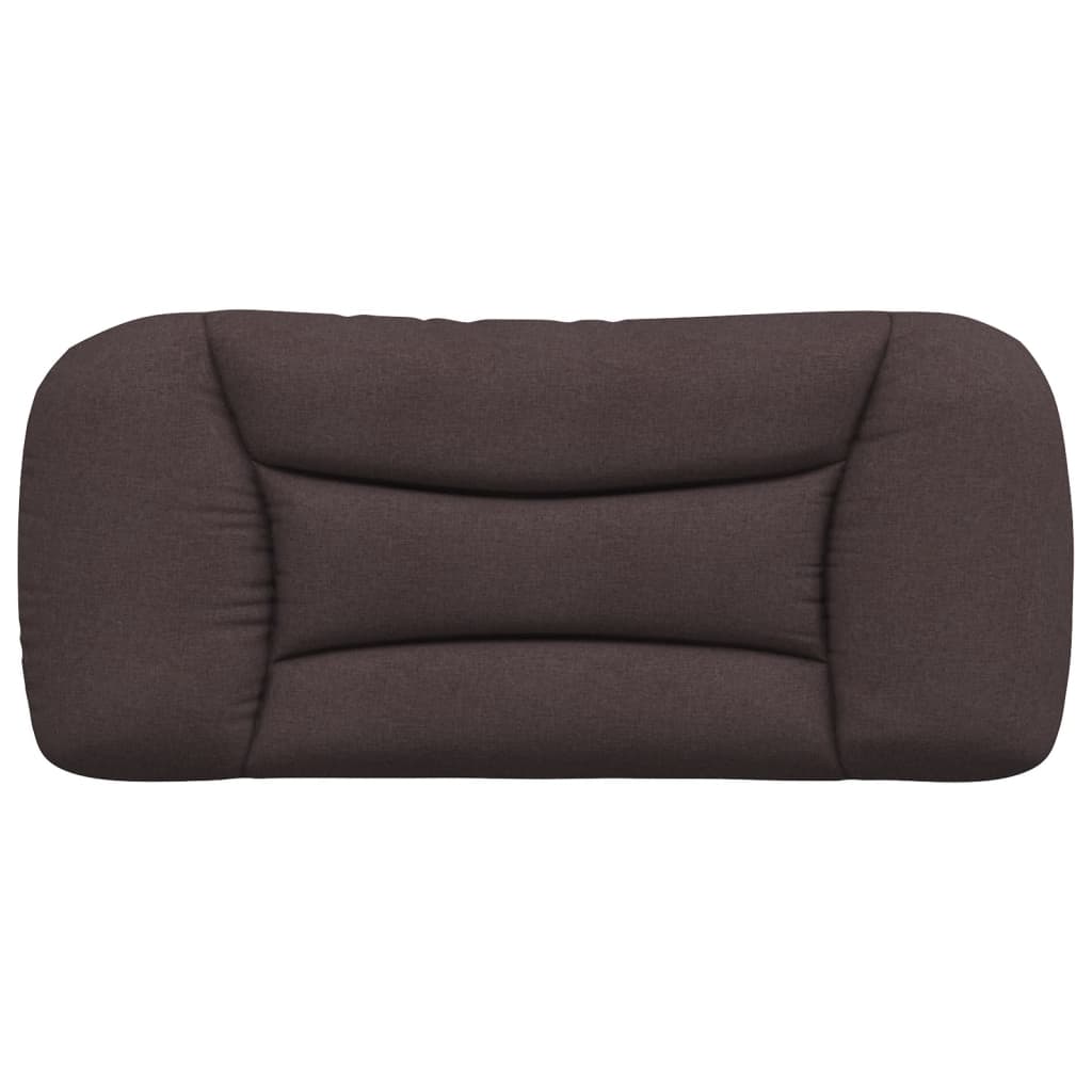 Headboard Cushion "Hvar" Dark Brown 90 cm Fabric