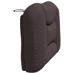 Headboard Cushion "Hvar" Dark Brown 90 cm Fabric