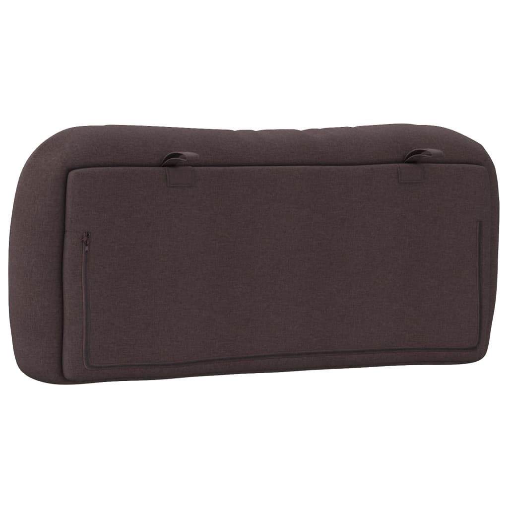 Headboard Cushion "Hvar" Dark Brown 90 cm Fabric