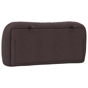 Headboard Cushion "Hvar" Dark Brown 90 cm Fabric
