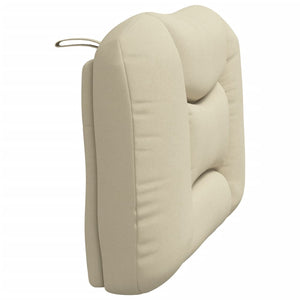 Headboard Cushion "Hvar" Cream 90 cm Fabric