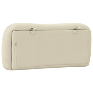 Headboard Cushion "Hvar" Cream 90 cm Fabric