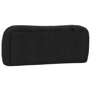 Headboard Cushion "Hvar" Black 100 cm Fabric