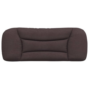 Headboard Cushion "Hvar" Dark Brown 100 cm Fabric