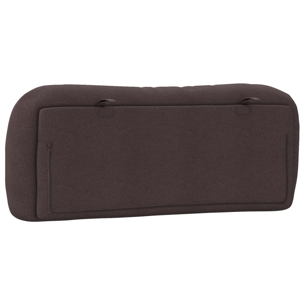 Headboard Cushion "Hvar" Dark Brown 100 cm Fabric