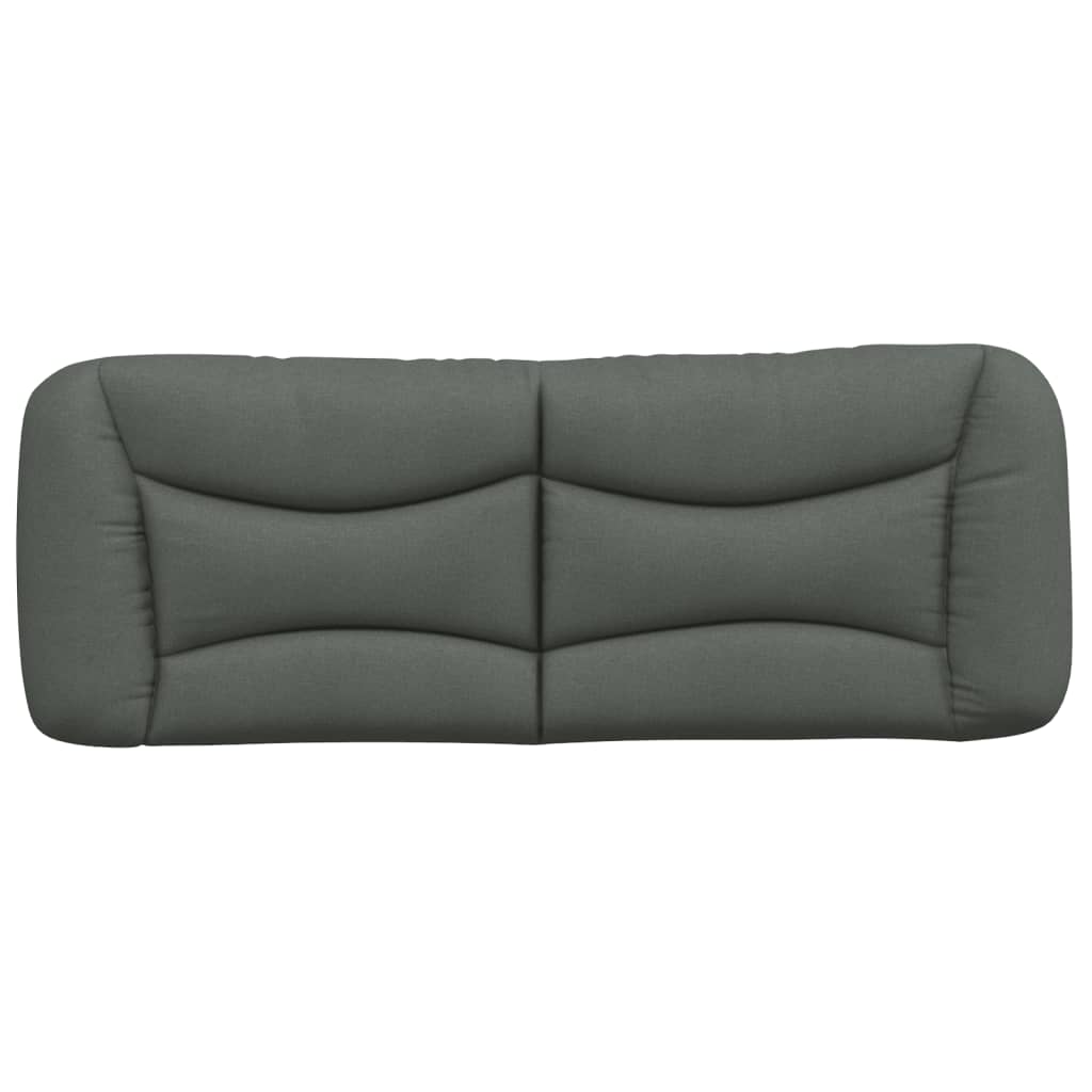 Headboard Cushion "Hvar" Dark Grey 120 cm Fabric
