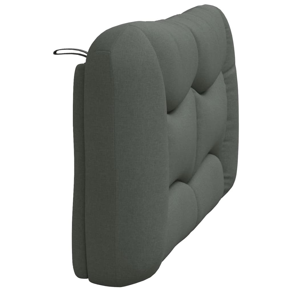 Headboard Cushion "Hvar" Dark Grey 120 cm Fabric