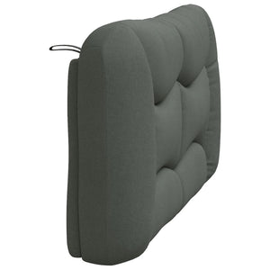 Headboard Cushion "Hvar" Dark Grey 120 cm Fabric