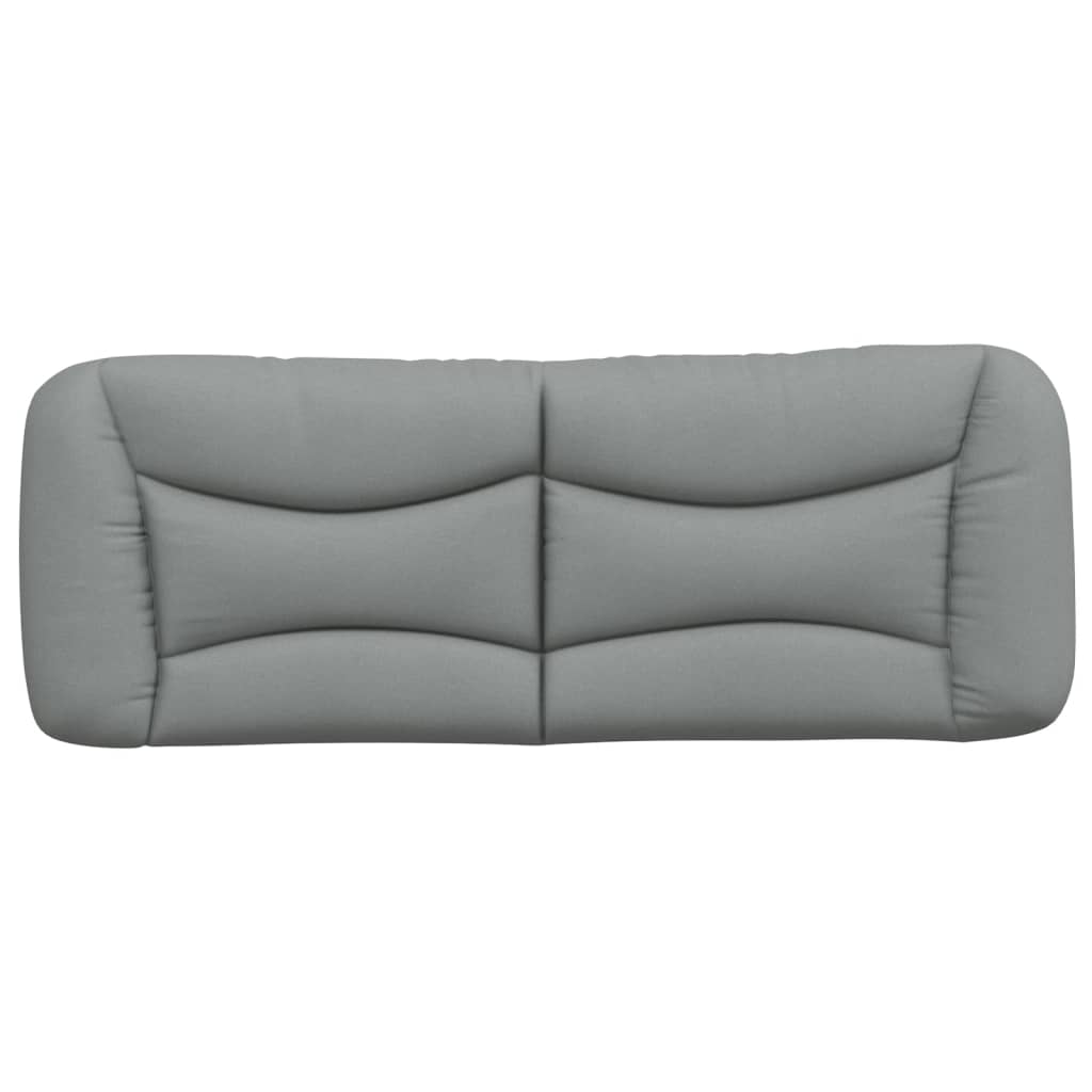 Headboard Cushion "Hvar" Light Grey 140 cm Fabric