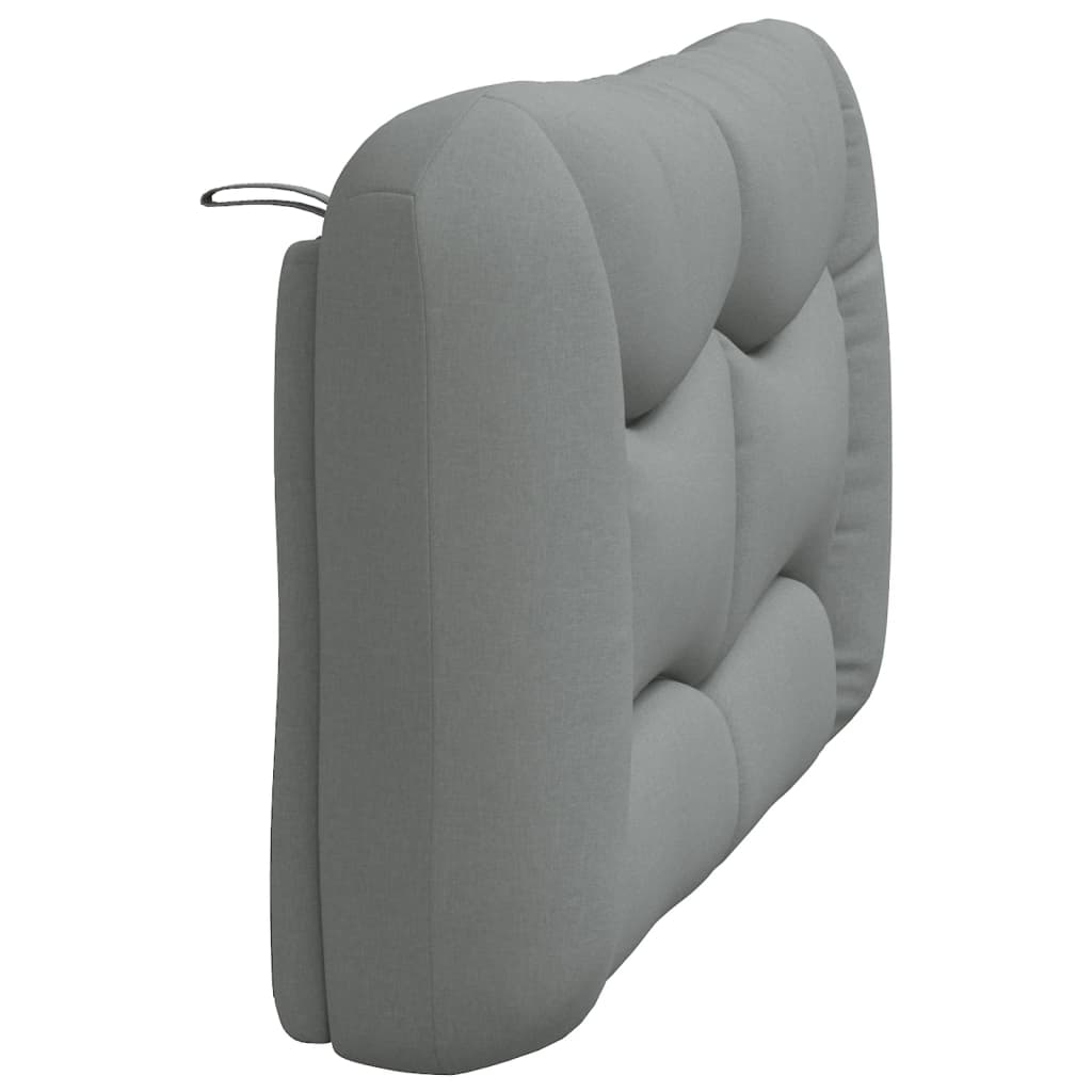 Headboard Cushion "Hvar" Light Grey 140 cm Fabric