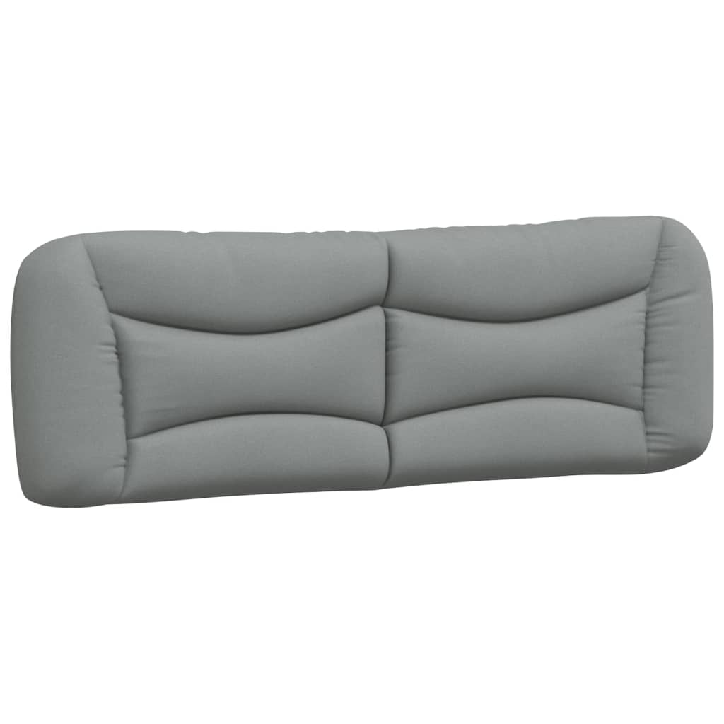 Headboard Cushion "Hvar" Light Grey 160 cm Fabric