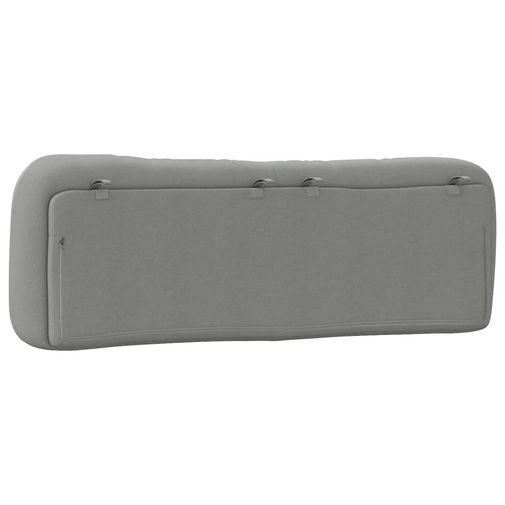 Headboard Cushion "Hvar" Light Grey 160 cm Fabric