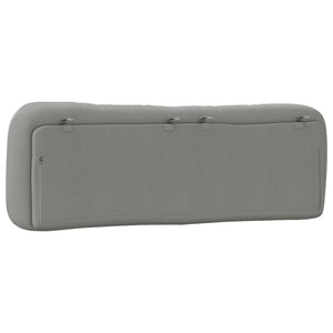 Headboard Cushion "Hvar" Light Grey 160 cm Fabric