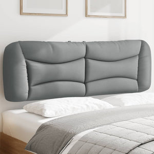 Headboard Cushion "Hvar" Light Grey 160 cm Fabric