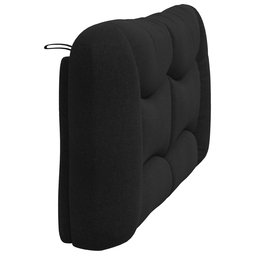 Headboard Cushion "Hvar" Black 160 cm Fabric